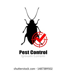 Pest control vector icon on white background