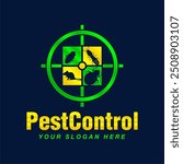 pest control vector logo house insect poison pest control with pesticides prevention, extermination and disinfection