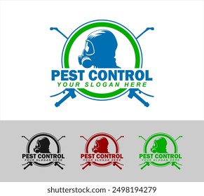 pest control vector logo house insect poison pest control with pesticides prevention, extermination and disinfection