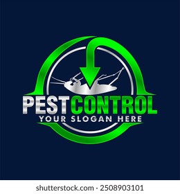 pest control vector logo house insect poison pest control with pesticides prevention, extermination and disinfection