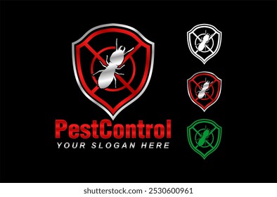 pest control vector logo house insect poison pest control with pesticides prevention, extermination and disinfection