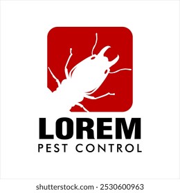 pest control vector logo house insect poison pest control with pesticides prevention, extermination and disinfection