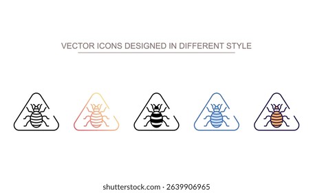Pest Detection icon design with white background stock illustration
