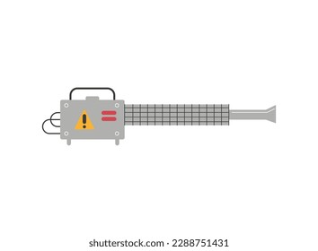 Pest extermination tool, spray with poison against insects - flat vector illustration isolated on white background. Pest control service equipment.