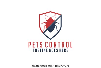  Icono de insecto de plaga. Símbolo del servicio de control de mascotas o pulverización de mordeduras.
