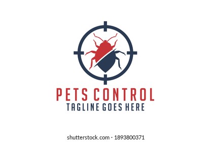  Pest insect icon. Symbol of pets control service or bite spray.
