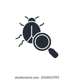 pest inspection icon. vector.Editable stroke.linear style sign for use web design,logo.Symbol illustration.