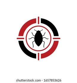 Logotipo PEST, Vector del logotipo de las inspecciones de plagas