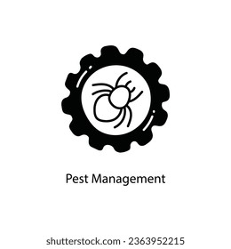 Pest Management doodle Icon Design illustration. Agriculture Symbol on White background EPS 10 File
