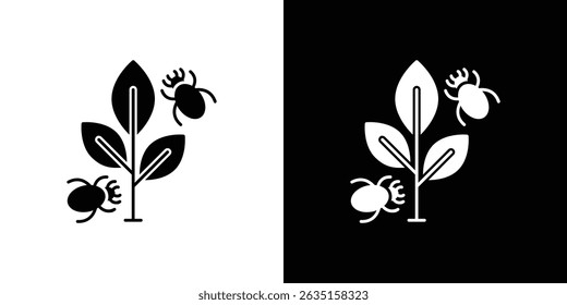 Conceito de ícone de planta de praga, ilustração de vetor