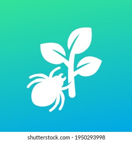 pest and plant icon, vector
