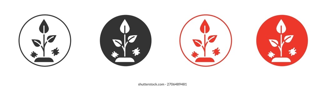 Symbol für Schädlinge. Webvektordesign