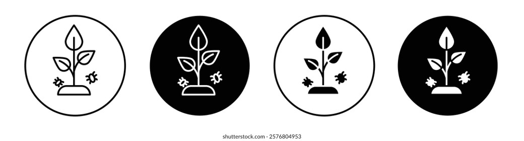 Pest plant icons vector pack for web designs