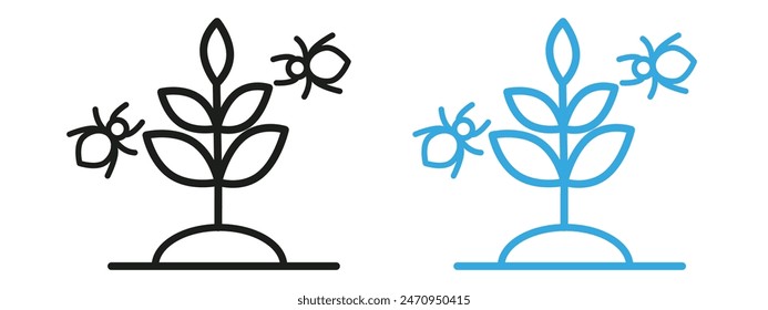 Pest Plant Illustration Emphasizing Invasive Species Management