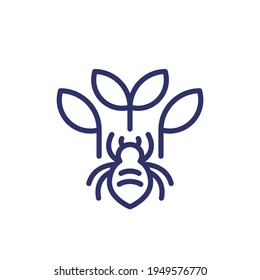 pest and plant line icon