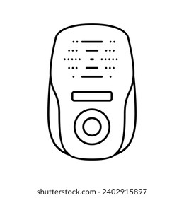 pest repeller garden line icon vector. pest repeller garden sign. isolated contour symbol black illustration