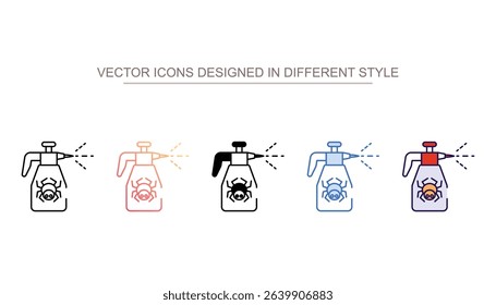 Pest Spray icon design with white background stock illustration