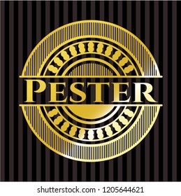 Pester gold shiny emblem