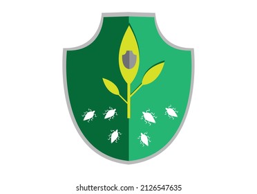 Pesticide or Anti Repellent Icons for forestry or agriculture
