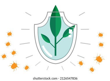 Pesticide or Anti Repellent Icons for forestry or agriculture