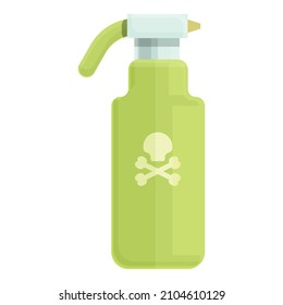 Pesticide Bottle Icon Cartoon Vector. Quality Control. Chemical Safety