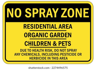 Pesticide chemical hazard sign and labels
