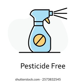 Pesticide Free. Icon highlighting products free of harmful pesticides for organic and eco-conscious customers.