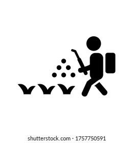 pesticide  icon or logo isolated sign symbol vector illustration - high quality black style vector icons
