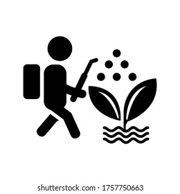 pesticide  icon or logo isolated sign symbol vector illustration - high quality black style vector icons
