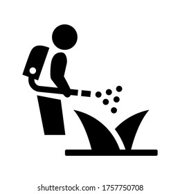 pesticide  icon or logo isolated sign symbol vector illustration - high quality black style vector icons
