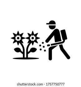 pesticide  icon or logo isolated sign symbol vector illustration - high quality black style vector icons
