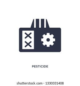 pesticide icon. Simple element illustration from agriculture farming and gardening concept. pesticide editable symbol design on white background. Can be use for web and mobile.