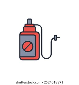 Pesticide icon. vector.Editable stroke.linear style sign for use web design,logo.Symbol illustration.