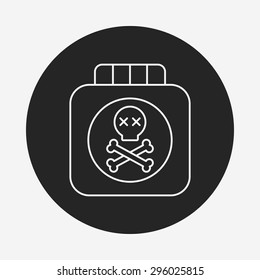 Pesticide line icon