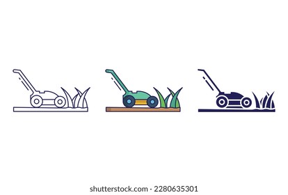 Pesticide line and solid vector icons