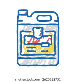 pesticide liquid canister doodle icon sketch vector. pesticide liquid canister sign. isolated symbol illustration