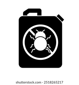 Pesticide silhouette icon. Insecticide silhouette icon. Vector.