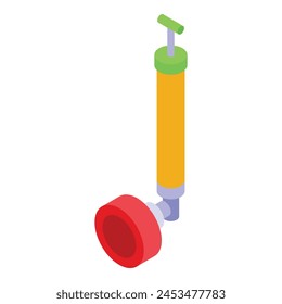 Pesticide sprayer pump icon isometric vector. Chemical spray. Farm pest