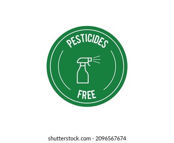 pesticides free icon vector illustration 