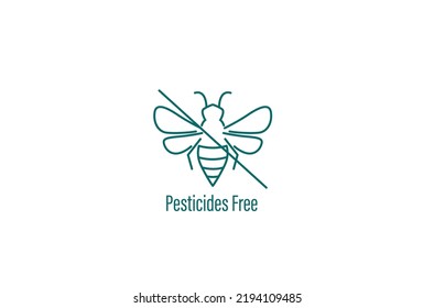 pesticides free icon vector illustration 