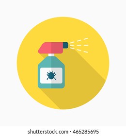 Pesticides icon , Vector flat long shadow design. 