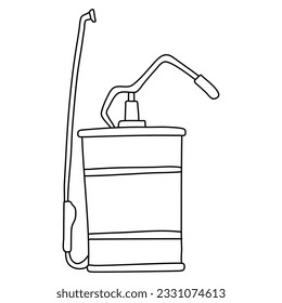 pesticides line vector doodle simple icon design