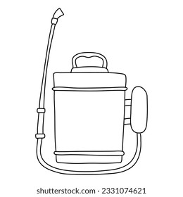 pesticides line vector doodle simple icon design