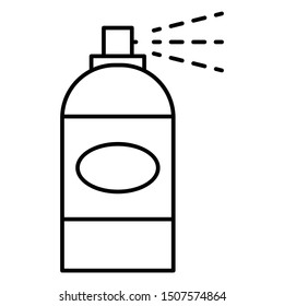 Pestiside Lawn Weed Spray Vector Icon