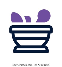 pestle icon. vector dual tone icon for your website, mobile, presentation, and logo design.