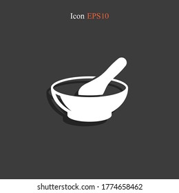 Icono de Pestle. Ilustración del vector EPS 10.