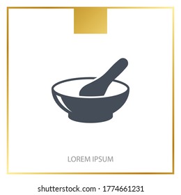 Pestle icon. Vector illustration EPS 10.