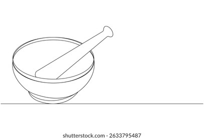 Desenho de linha contínua com almofada