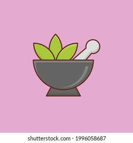 pestle vector flat colour icon