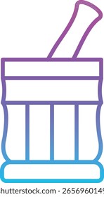 Icono de Vector de Pestle. Se puede utilizar para aplicaciones de impresión, móviles y de Web.